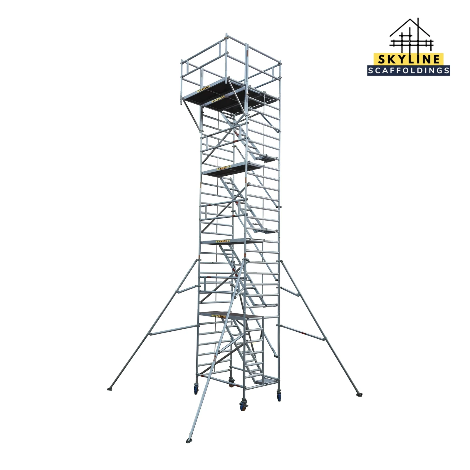 High-access aluminium scaffolding tower by Skyline Scaffoldings