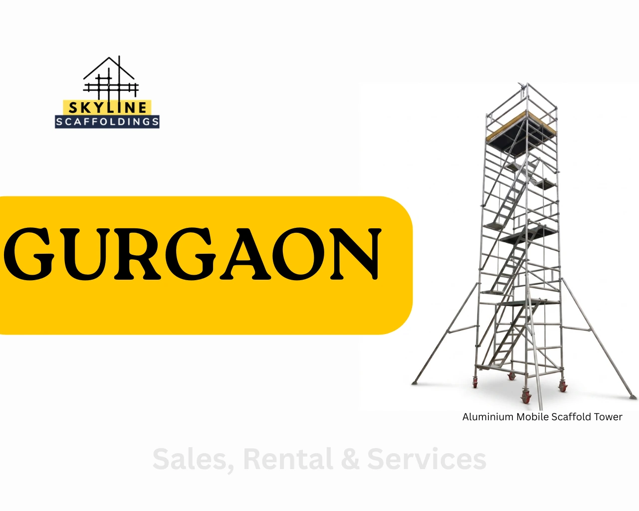 Aluminium scaffolding on rent in Gurgaon