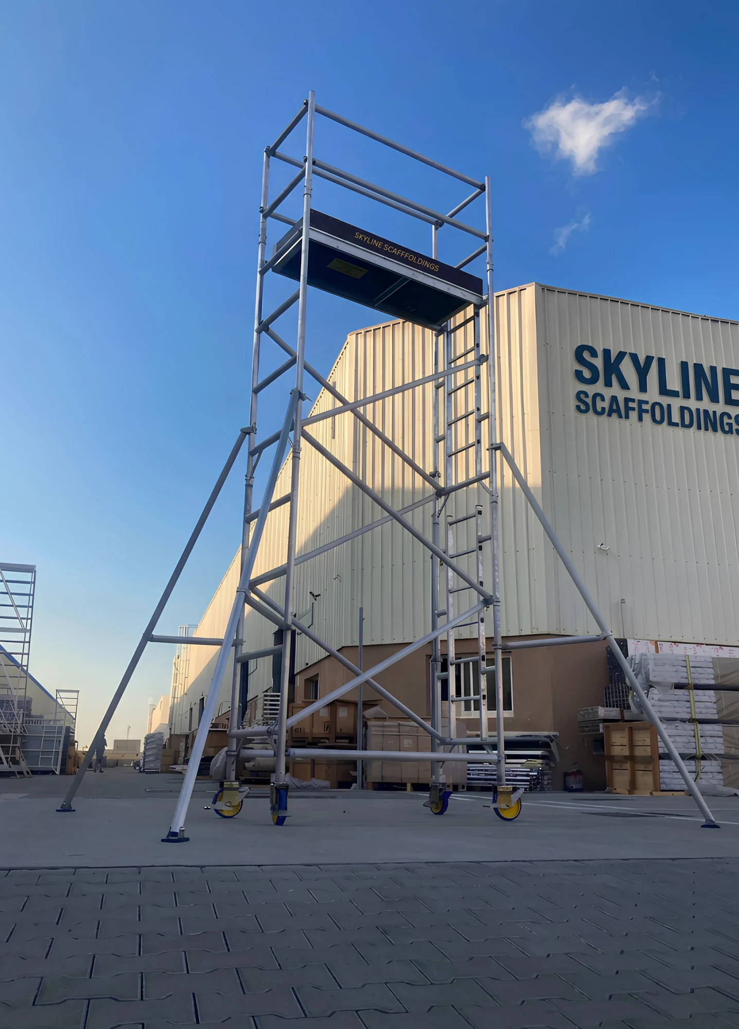 Aluminium scaffolding project